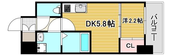 アドバンス神戸ラシュレの間取り画像