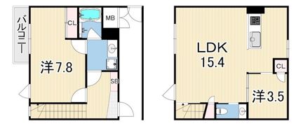 RA-ASHIYAの間取り画像
