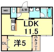 大屋館の間取り画像