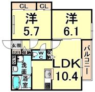 グランコート塚口の間取り画像