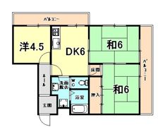 ヴェルドール武庫之荘の間取り画像