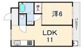 ベルエアー武庫之荘の間取り画像
