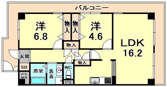 サンラトール甲陽園の間取り画像