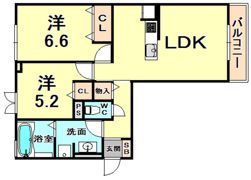 苦楽園COLNの間取り画像