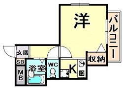 KマンションJINの間取り画像