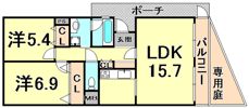 AKKORD門戸の間取り画像
