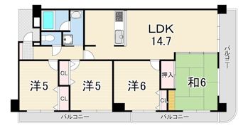 ロイヤル西宮北口の間取り画像