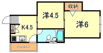 シャトー御影の間取り画像