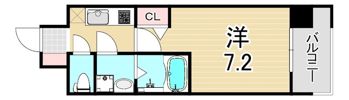 クレストタップ神戸湊町ブランの間取り画像