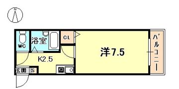 エクレ西宮の間取り画像