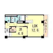 マンション向洋の間取り画像