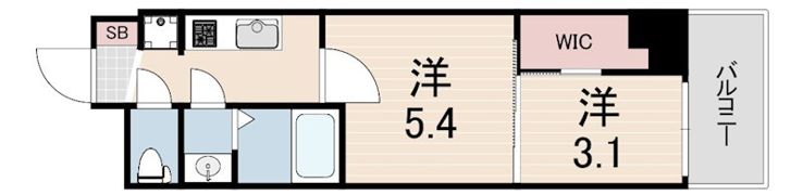 セレニテ兵庫エクラの間取り画像