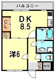 ユニバーサルビルの間取り画像