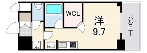 アスヴェル神戸駅前の間取り画像