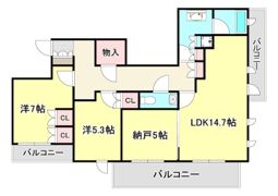 ザ・ハウス住吉本町の間取り画像