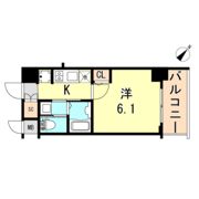 エステムコート神戸元町IIリザーヴの間取り画像