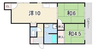 パルコート甲子園口の間取り画像
