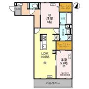 ディアコート芦屋大原町の間取り画像
