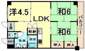 ビックウェル武庫之荘の間取り画像