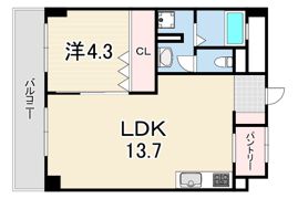 OC RESIDENCE R NISHINOMIYA OGOの間取り画像