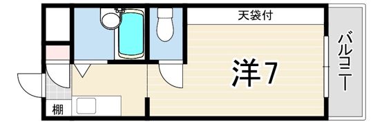 サンハイツ白鳩IIIの間取り画像
