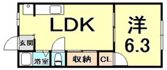 藤本マンションの間取り画像
