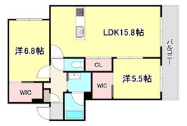 ラフィーネ芦屋の間取り画像