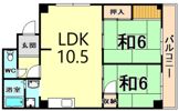 渡邊マンションの間取り画像