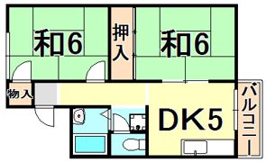 池永ハイツの間取り画像