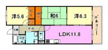 メルベーユ朝日ヶ丘の間取り画像