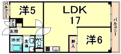 メゾンブランカの間取り画像
