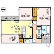 LA MAISON青木町1の間取り画像