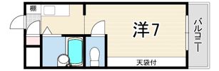 サンハイツ白鳩IIの間取り画像