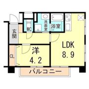 芦屋リバーウエストマンションの間取り画像