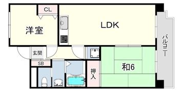 デュオ苦楽園の間取り画像