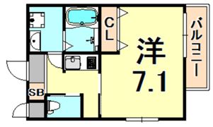 ワコーレヴィータ東園田の間取り画像