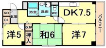 シェルコート南甲子園の間取り画像