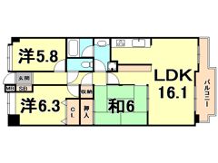 フロンティアホームズ芦屋の間取り画像