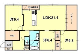 芦屋CUBE山手の間取り画像