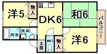ウイング西宮の間取り画像
