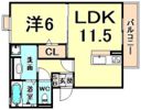 セジュール甲子園春風の間取り画像