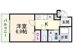 フジパレス甲子園口ノースの間取り画像