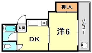 阪急堂パレスの間取り画像