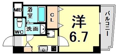 Luxe尼崎westの間取り画像