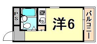 ハイム天道の間取り画像