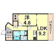 エメラルドグリーン西北の間取り画像
