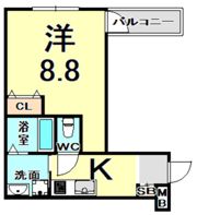 フジパレス武庫川駅東の間取り画像