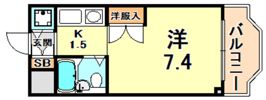 ジョイフル石屋川の間取り画像
