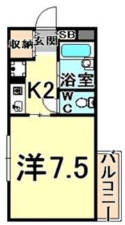 ハピネス園田の間取り画像