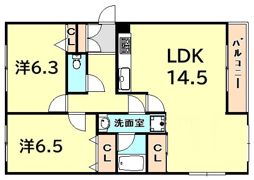 フォルム夙川グランデの間取り画像